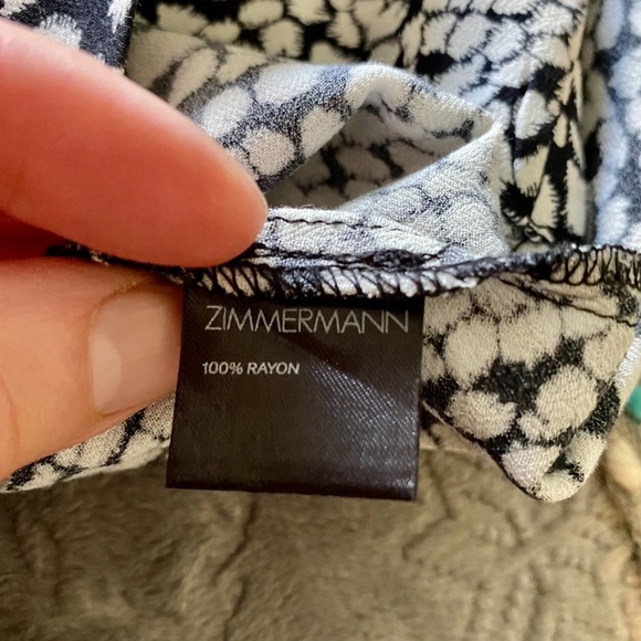 🌺 ZIMMERMAN 🌺 2 Zimmerman =US 4-6 NWOT 🌺Beautiful black & White pattern 🌺 - Picture 11 of 16